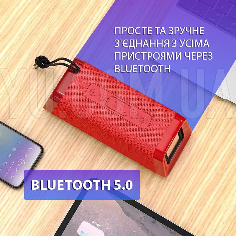 Портативна Bluetooth колонка HOCO BS35 AUX, Micro-SD card, USB, FM-Radio Портативна Bluetooth колонка HOCO BS35 AUX, Micro-SD card, USB, FM-Radio